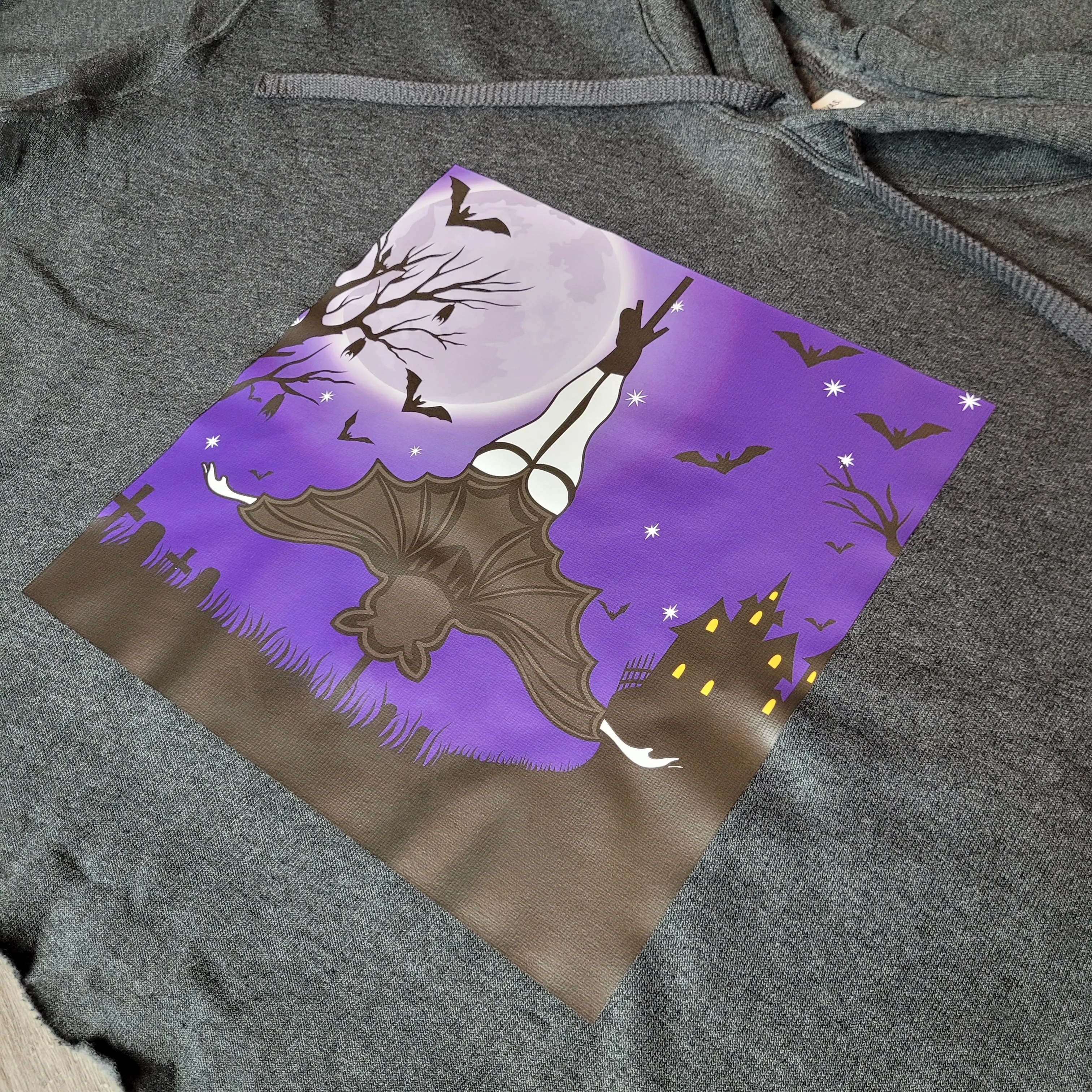 Girl Gone Batty Cropped Hoodie