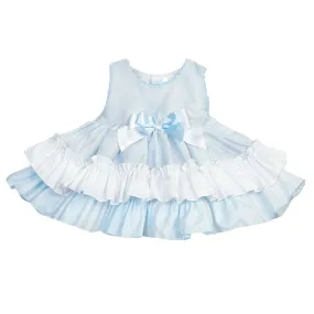 Girls Wee Me Pale Blue Puff Ball Dress & Pants