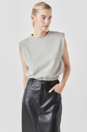 Grey Lab - Open Back Cropped Top