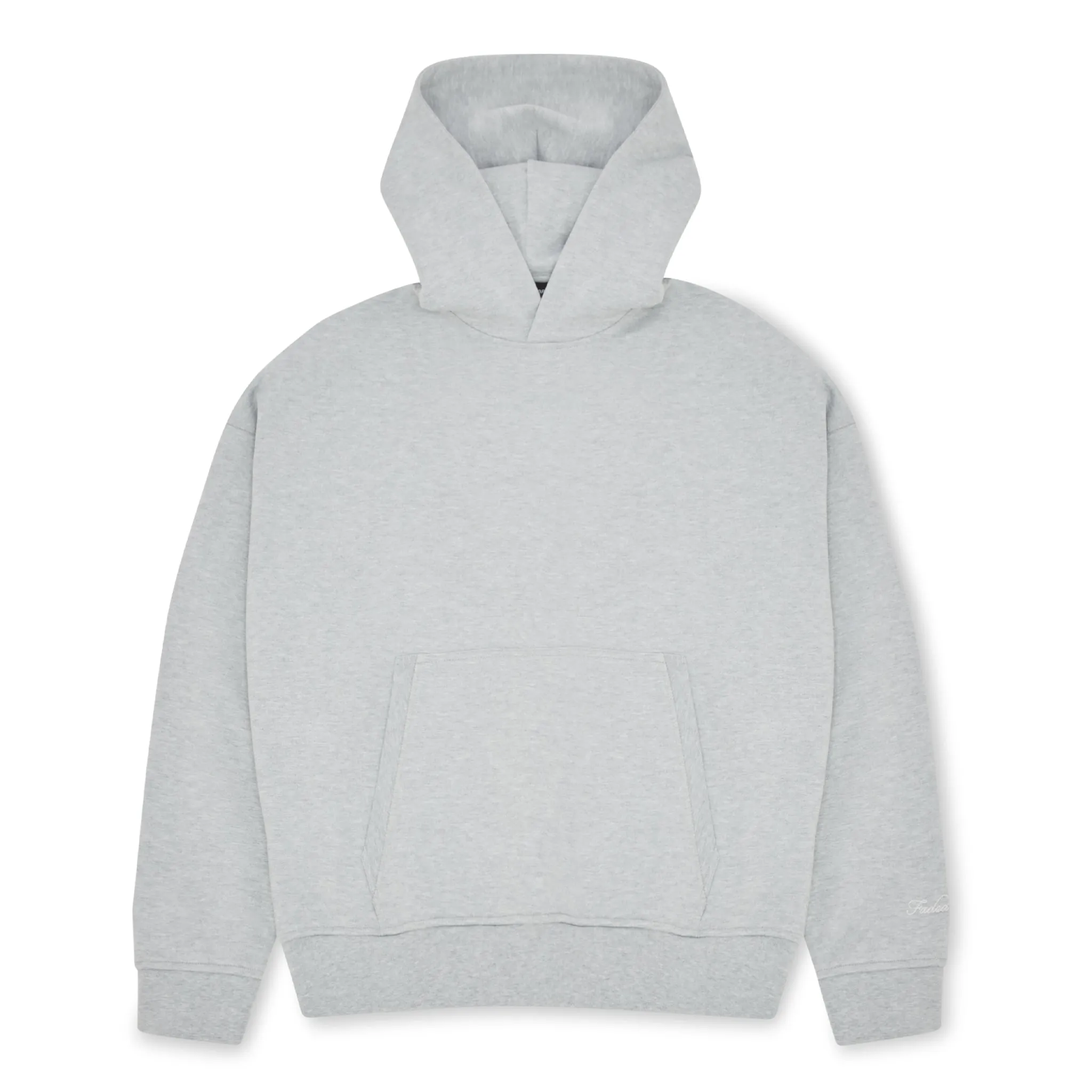 Heavyweight Box Fit Hoodie | Grey Marl