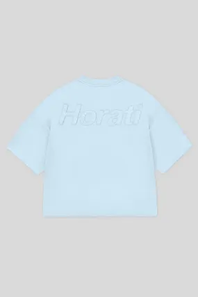 HORATI Boxy Tee — Frost Blue