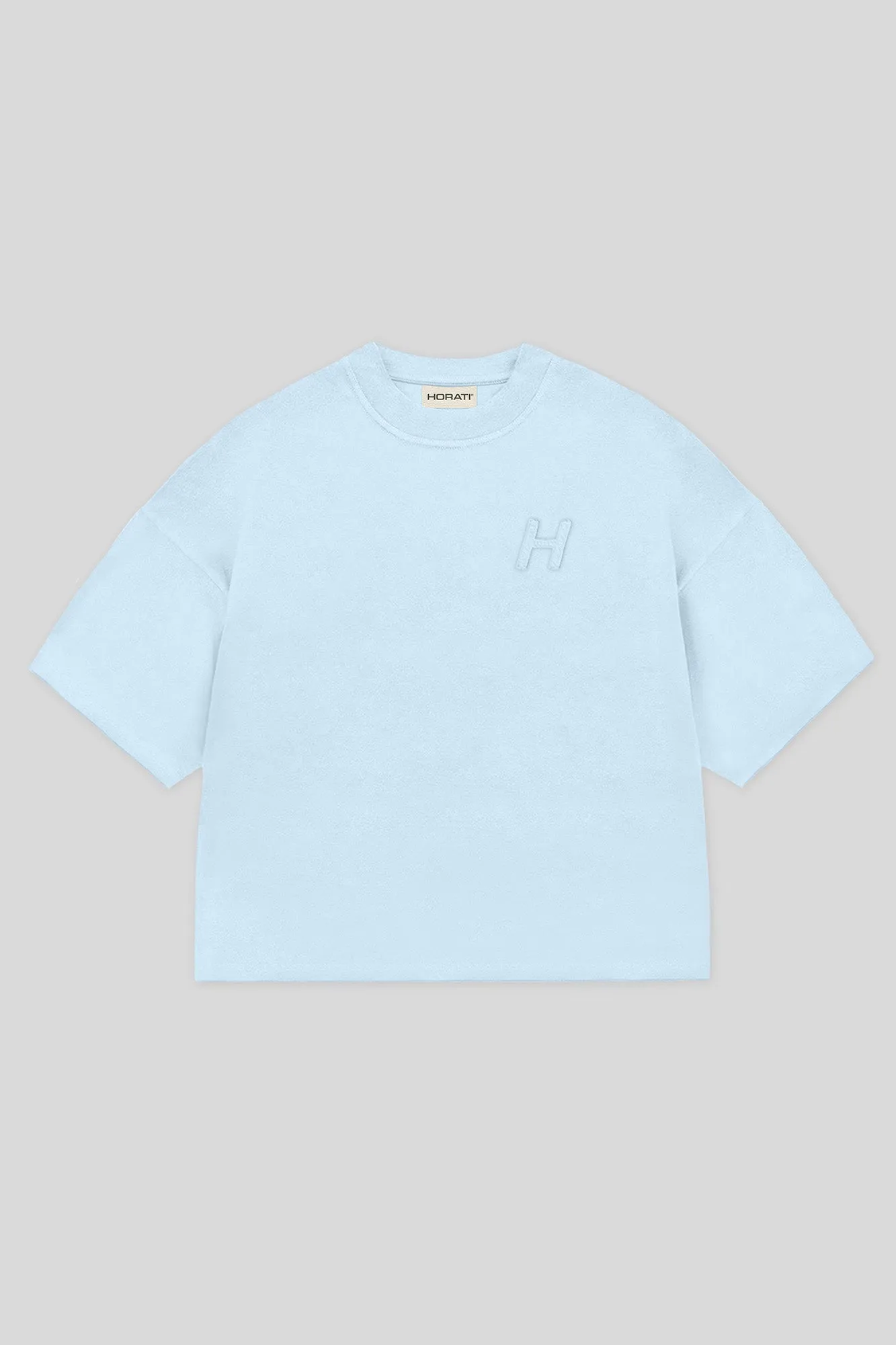 HORATI Boxy Tee — Frost Blue