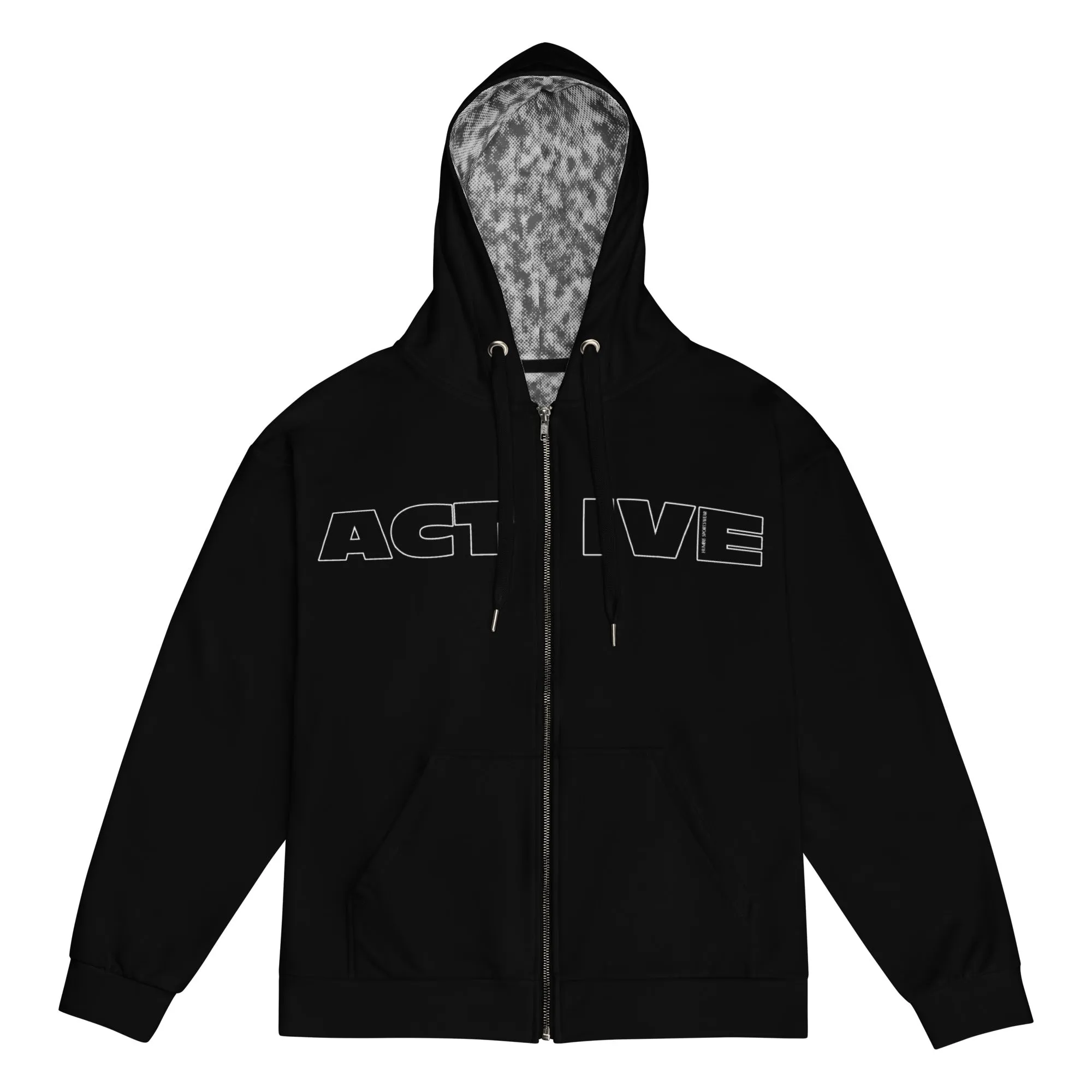 Humble Sportswear™ Men's Black Active Zip Hoodie