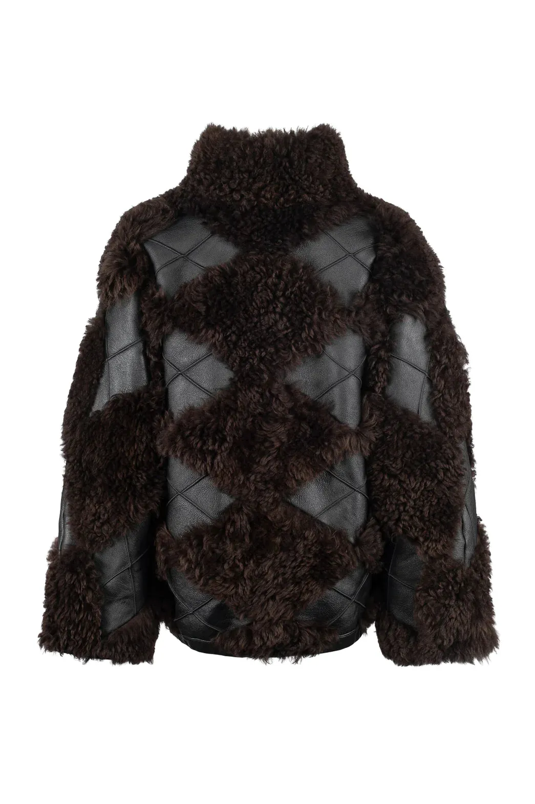 Iceland Shearling Jacket - Black/Brown