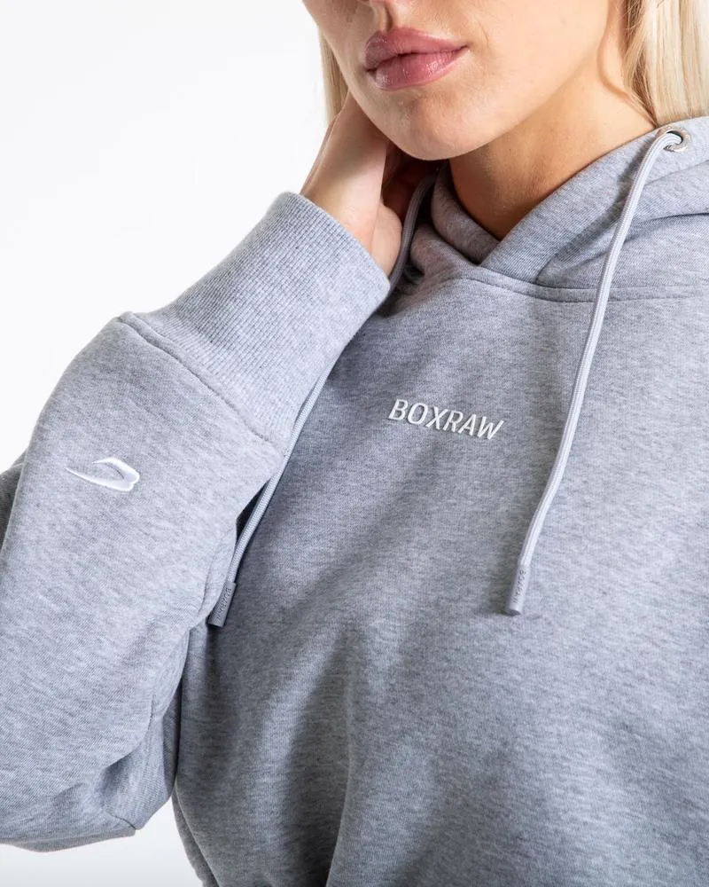 JOHNSON CROPPED HOODIE - GREY