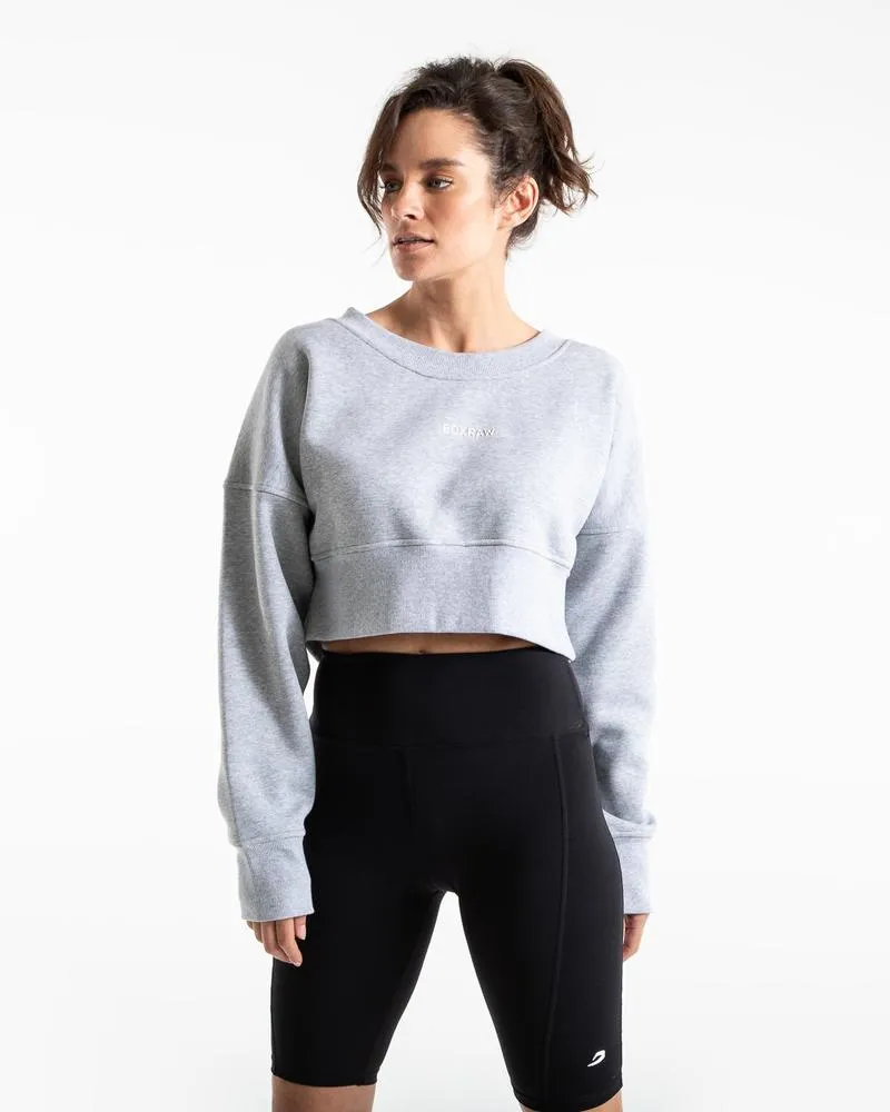 JOHNSON CROPPED SWEATSHIRT - GREY