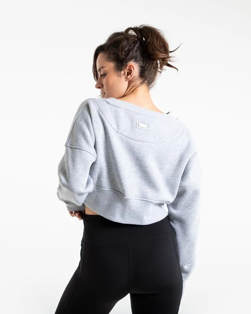 JOHNSON CROPPED SWEATSHIRT - GREY