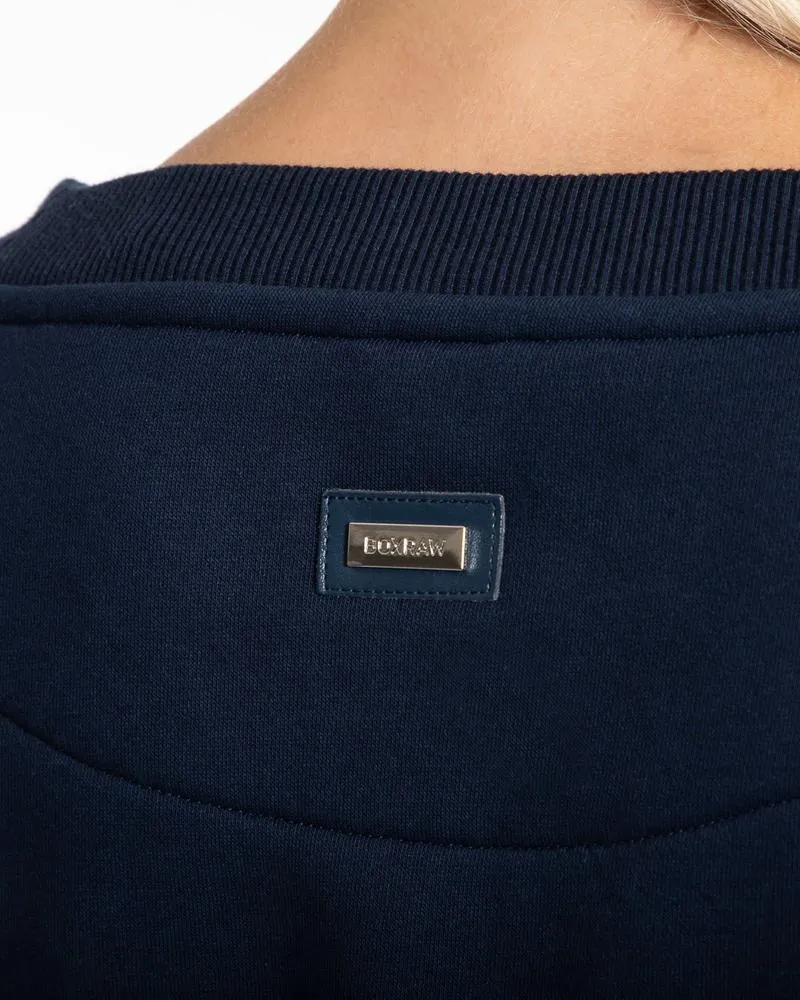 JOHNSON CROPPED SWEATSHIRT - NAVY