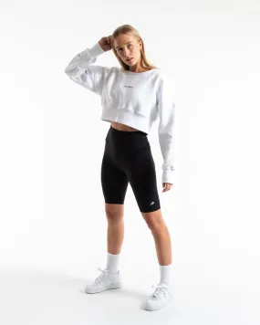 JOHNSON CROPPED SWEATSHIRT - WHITE