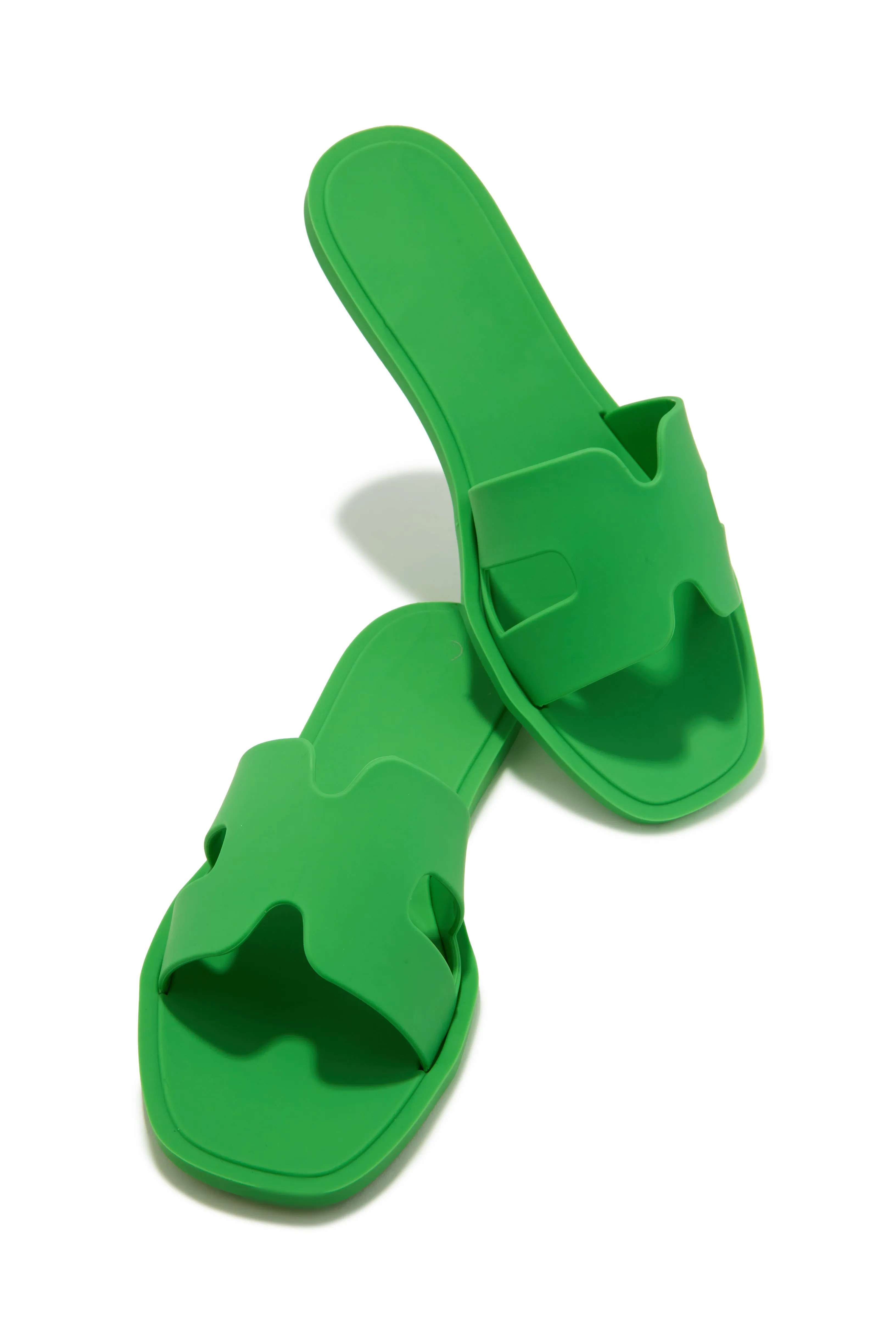 Kaylee Jelly Slip On Sandals - Green