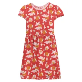 Kickee Pants Flutter Sleeve Twirl Dress - Poppy Orange Blossom