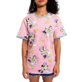 Loungefly Minnie and Daisy Pastel Polka Dot Unisex Tee