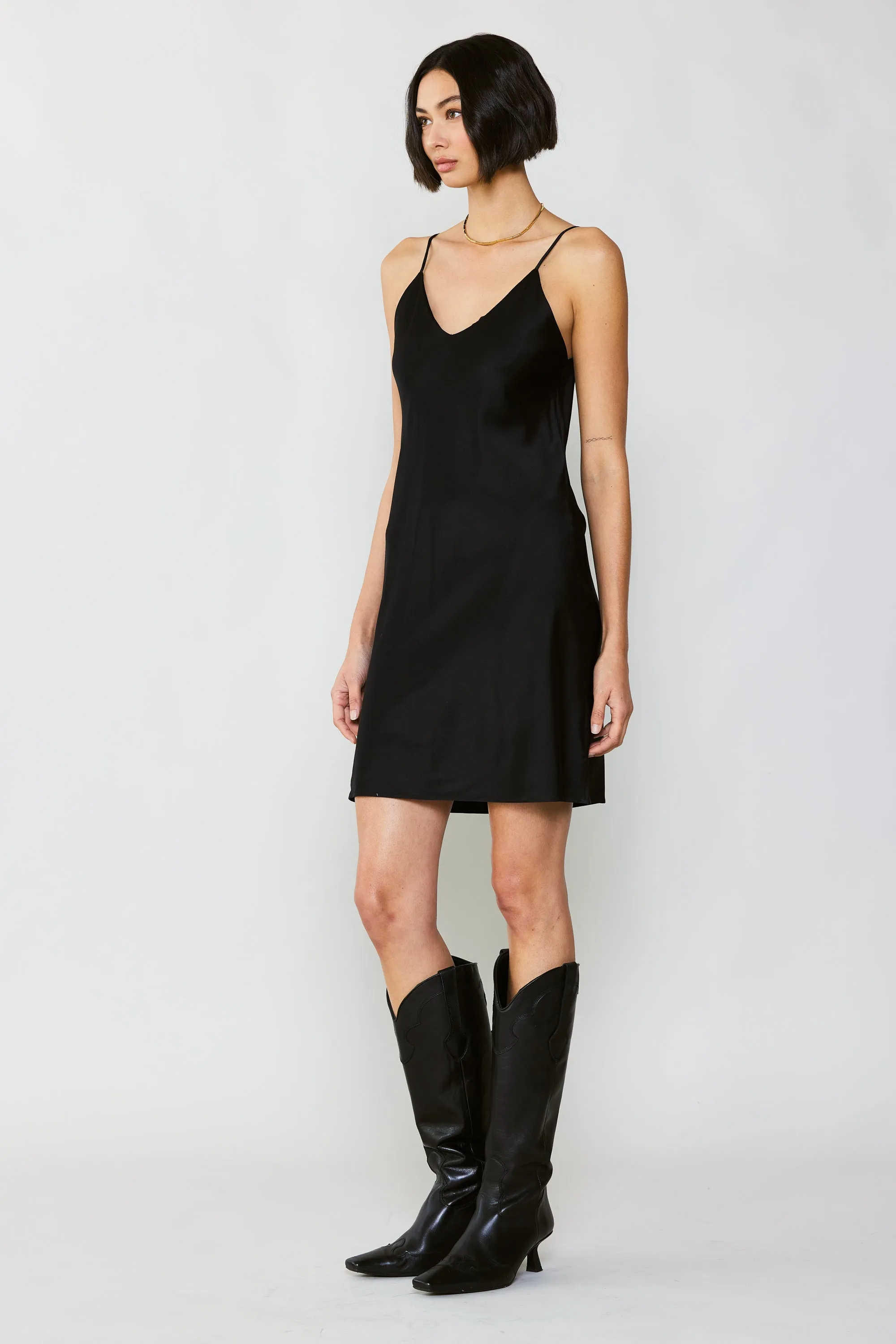 Luna Silk Slip Mini Dress