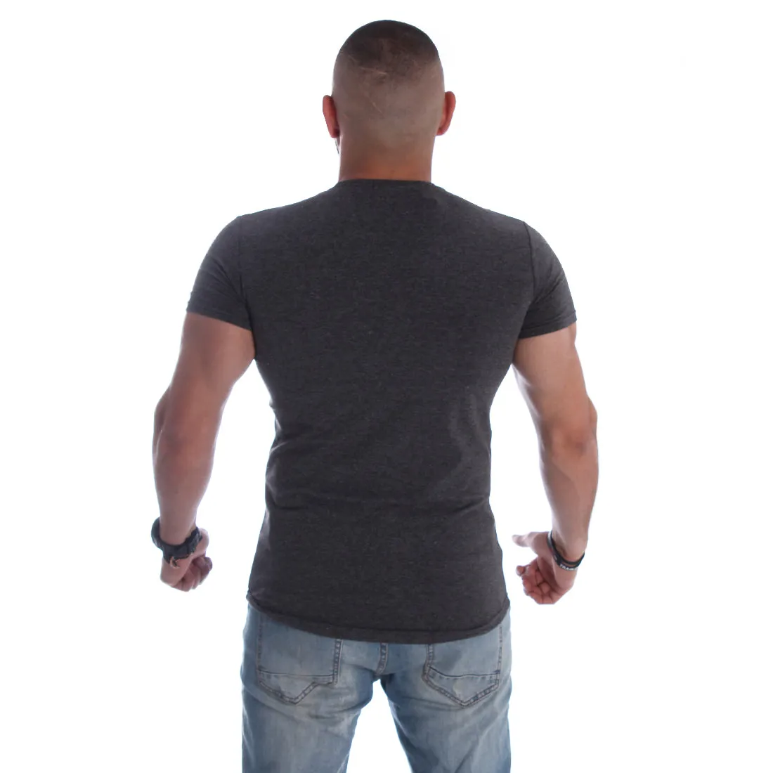 Men T-shirt- gray / made in Turkey -3339