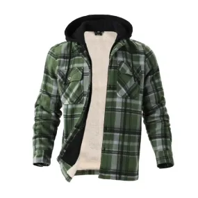 Men's Berber Lined Plaid Jacket