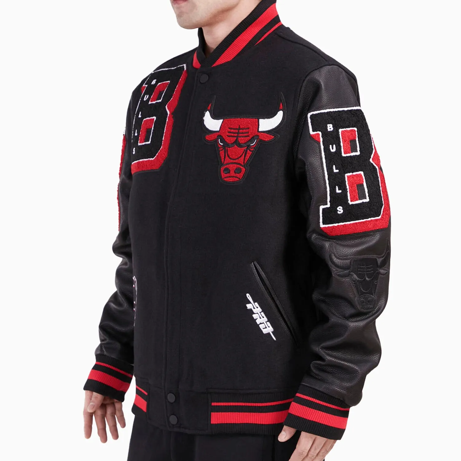 Men's Chicago Bulls Logo NBA Varsity Jacket