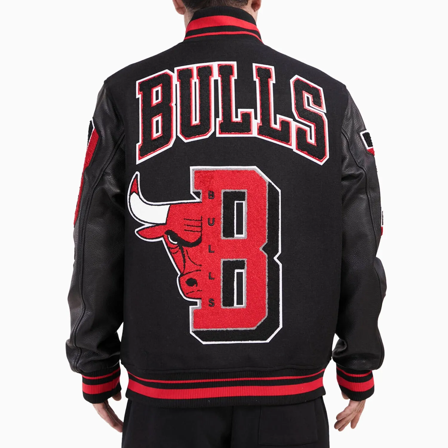 Men's Chicago Bulls Logo NBA Varsity Jacket