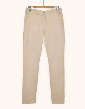 Men's Regular Fit Cotton Pant - Khaki