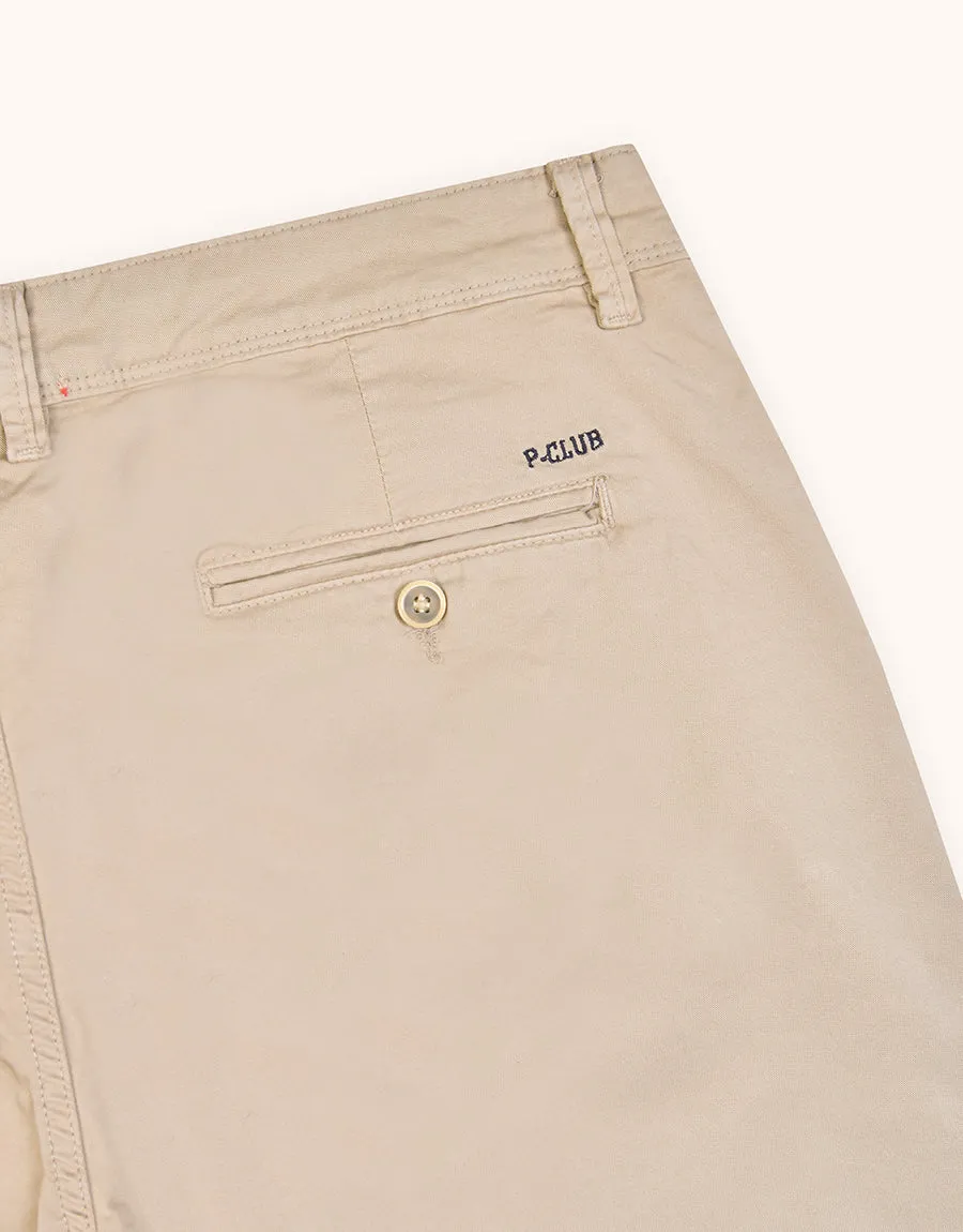 Men's Regular Fit Cotton Pant - Khaki