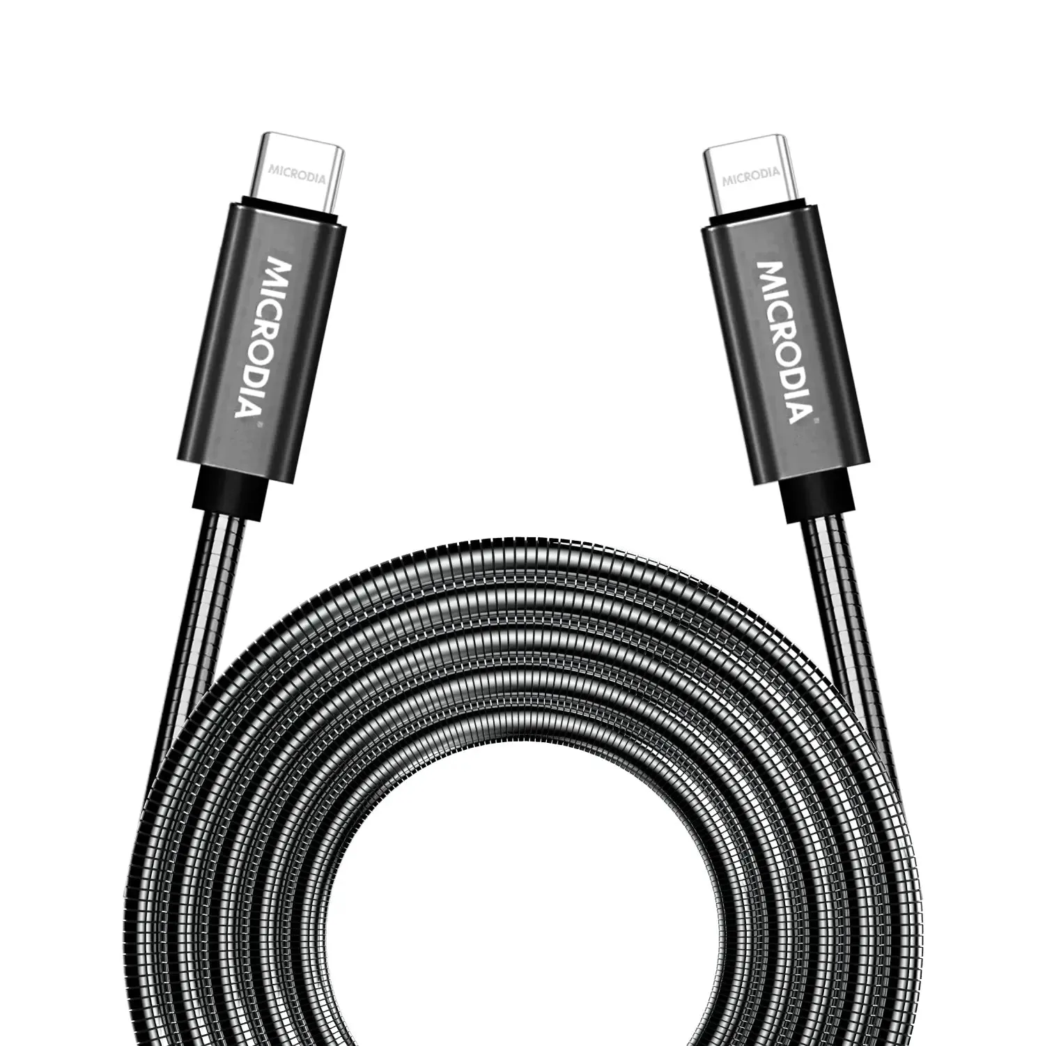 MICRODIA ExeCable™ Steel PD60W USB-C to USB-C Charge & Sync Cable