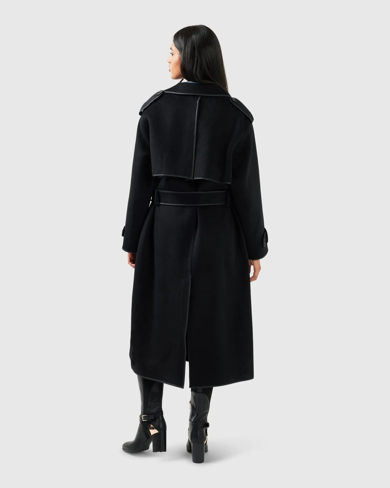 Million Reasons Belted Coat - Black