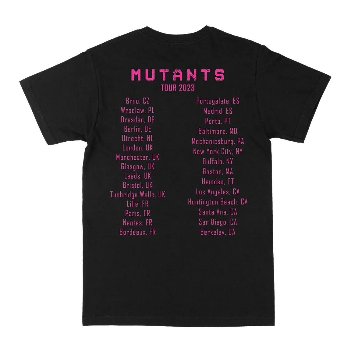 Mutoid Man "Mutants Tour" Black T-Shirt