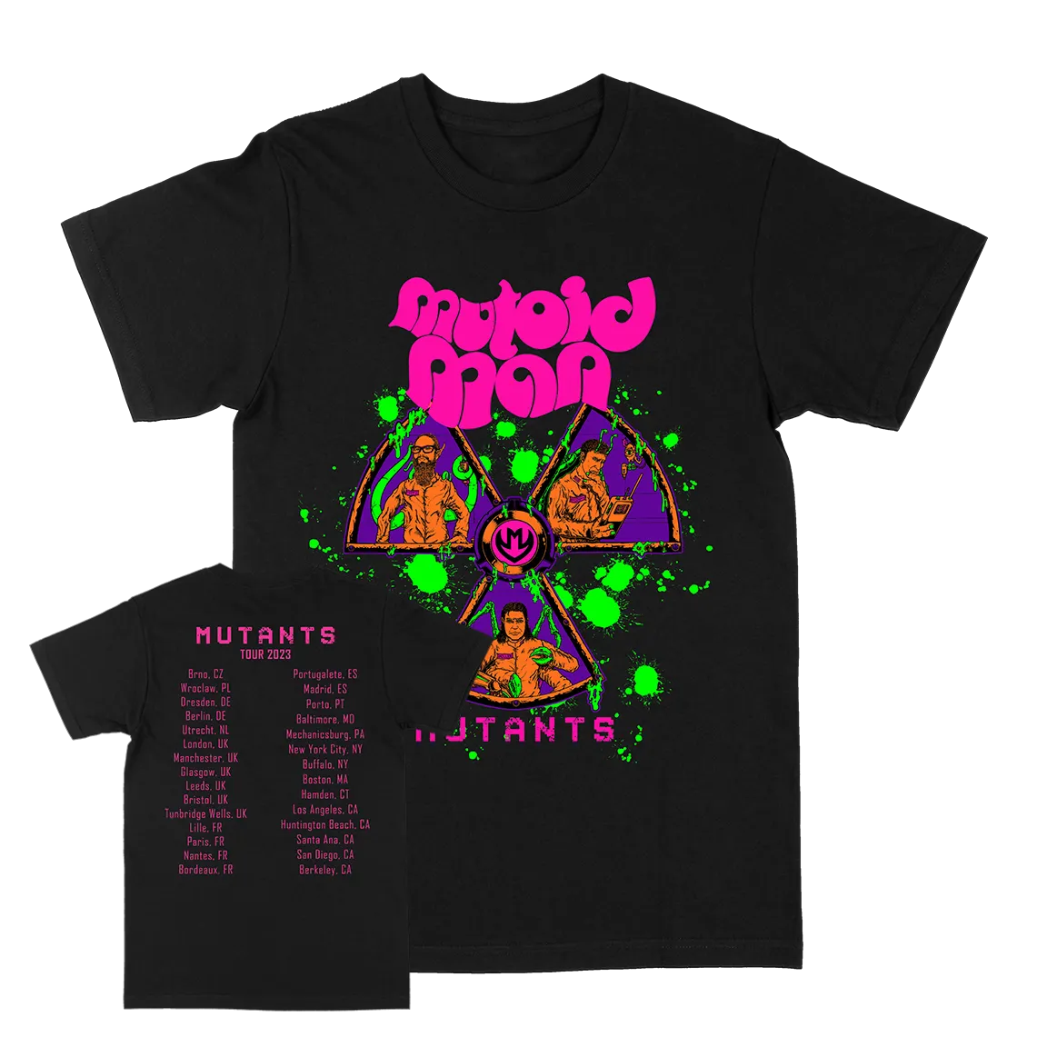 Mutoid Man "Mutants Tour" Black T-Shirt