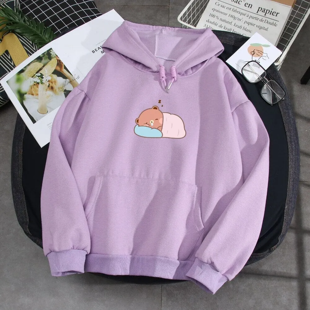 Napping Baby Boberu the Bear Soft Hoodie