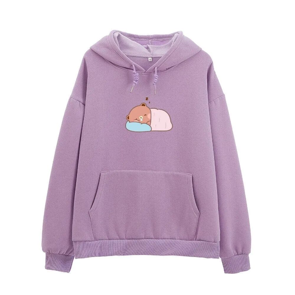 Napping Baby Boberu the Bear Soft Hoodie