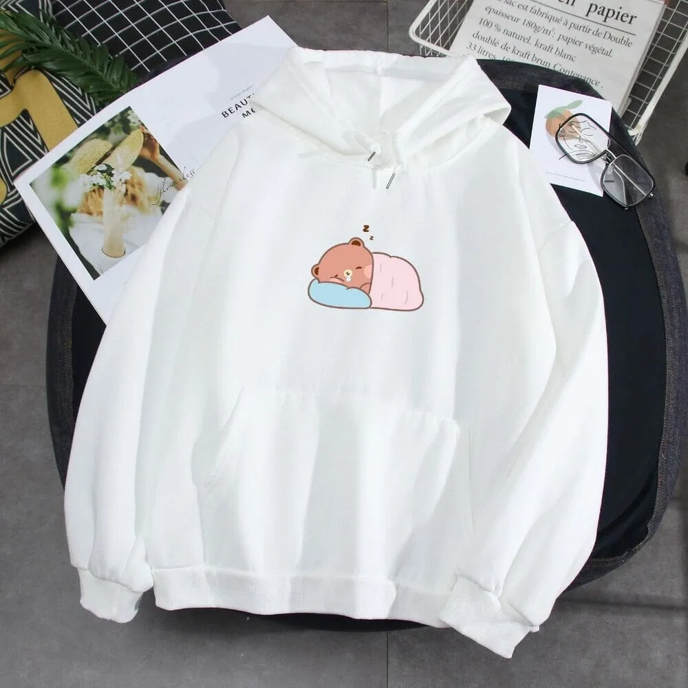 Napping Baby Boberu the Bear Soft Hoodie