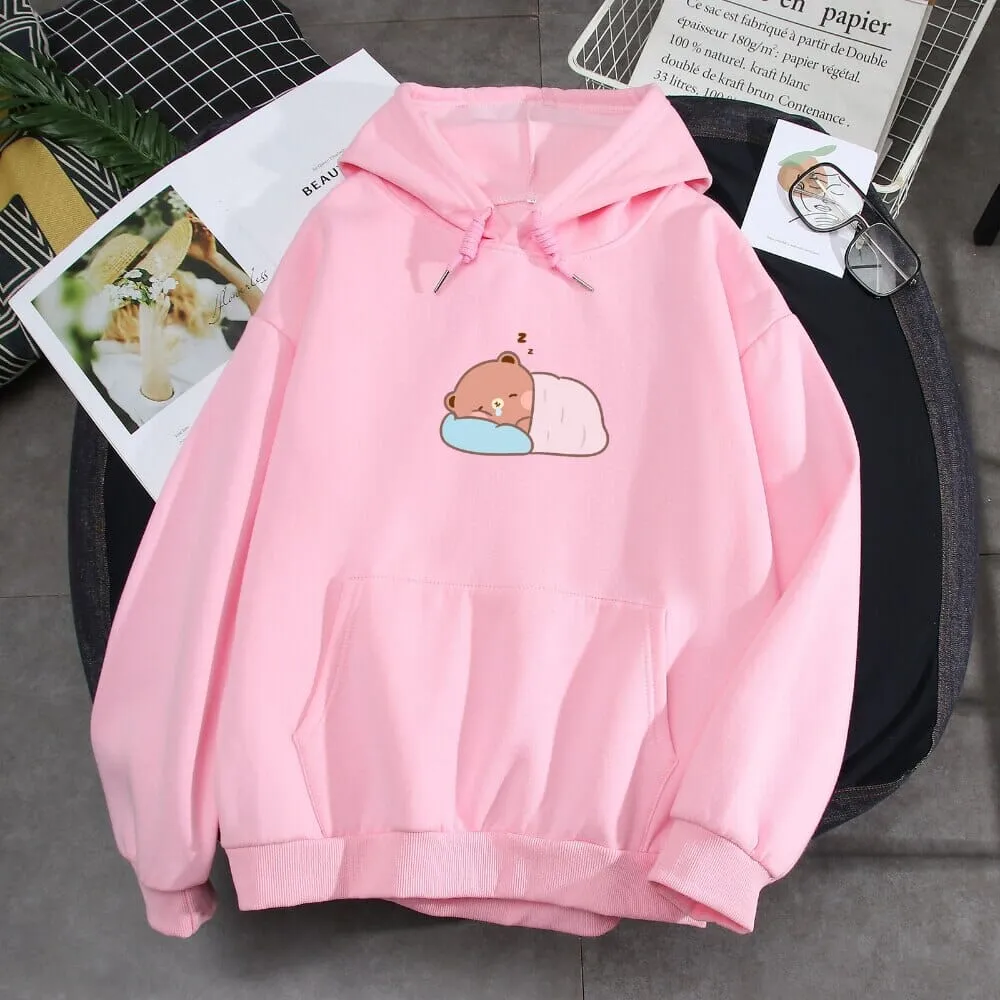 Napping Baby Boberu the Bear Soft Hoodie