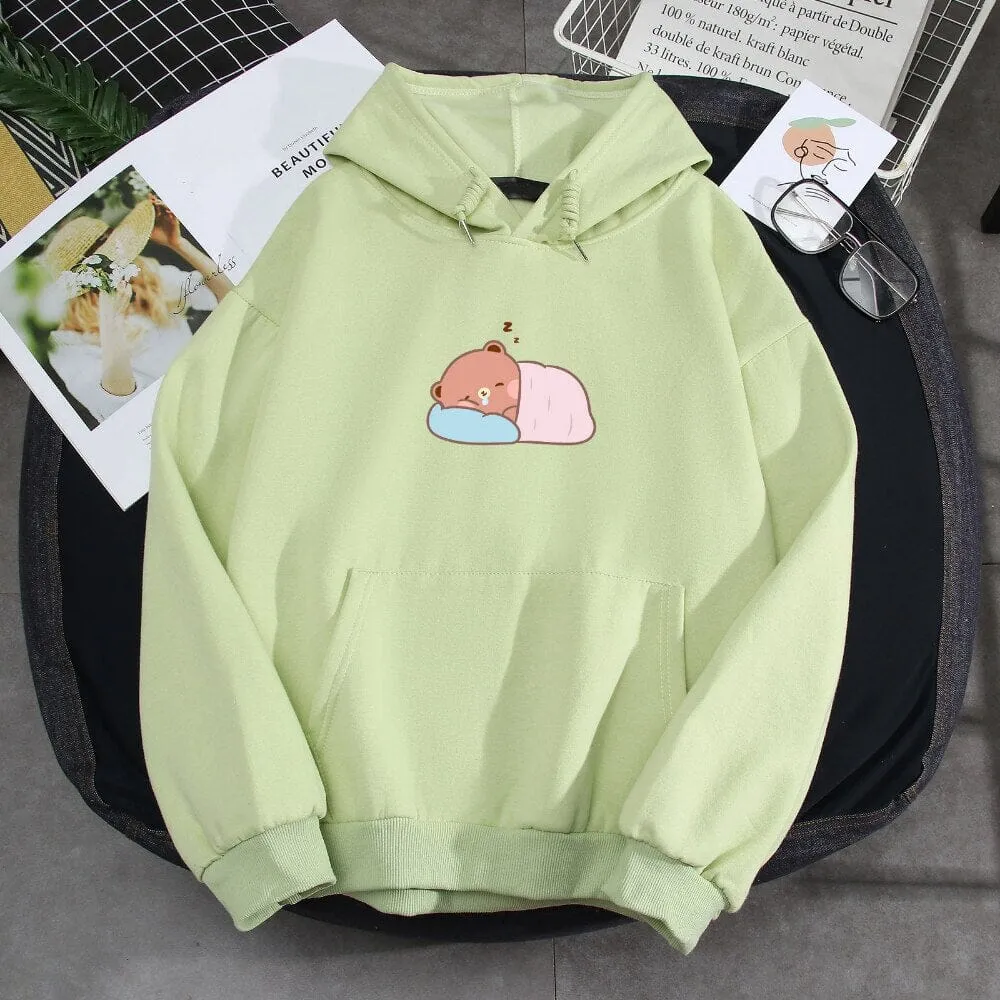 Napping Baby Boberu the Bear Soft Hoodie