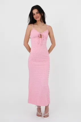 Never Settle Dress in Pink