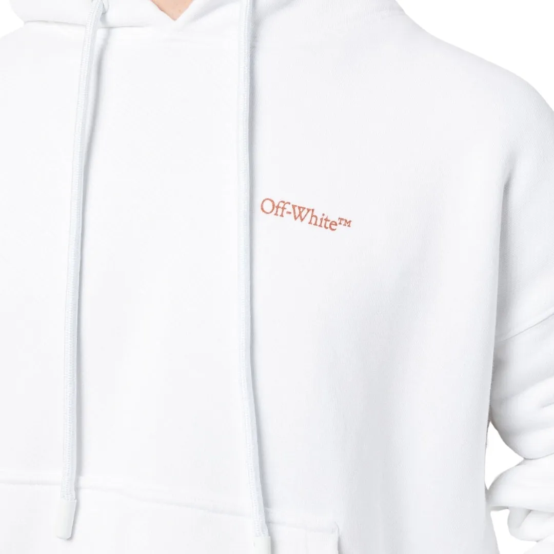 Off-White Scratch Tab White Skate Fit Hoodie