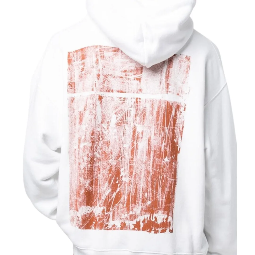 Off-White Scratch Tab White Skate Fit Hoodie