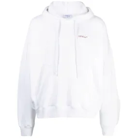 Off-White Scratch Tab White Skate Fit Hoodie