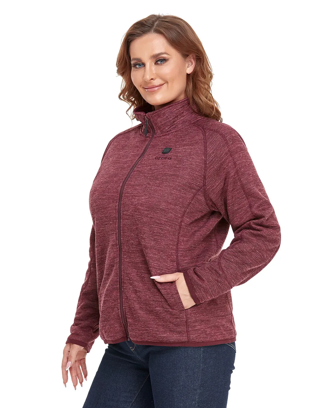 (Open-box) Women's Heated Fleece Jacket (Battery Set Not Included)