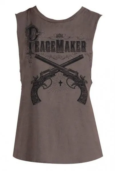 Peacemaker Muscle Tee - Brown -