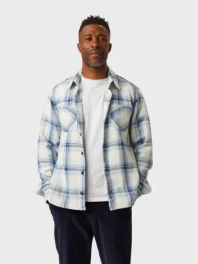 Peregrine Jacket Blunt Overshirt Blue Check