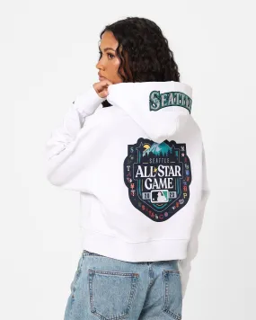 Pro Standard Women's MLB All Stars Cropped Hoodie White