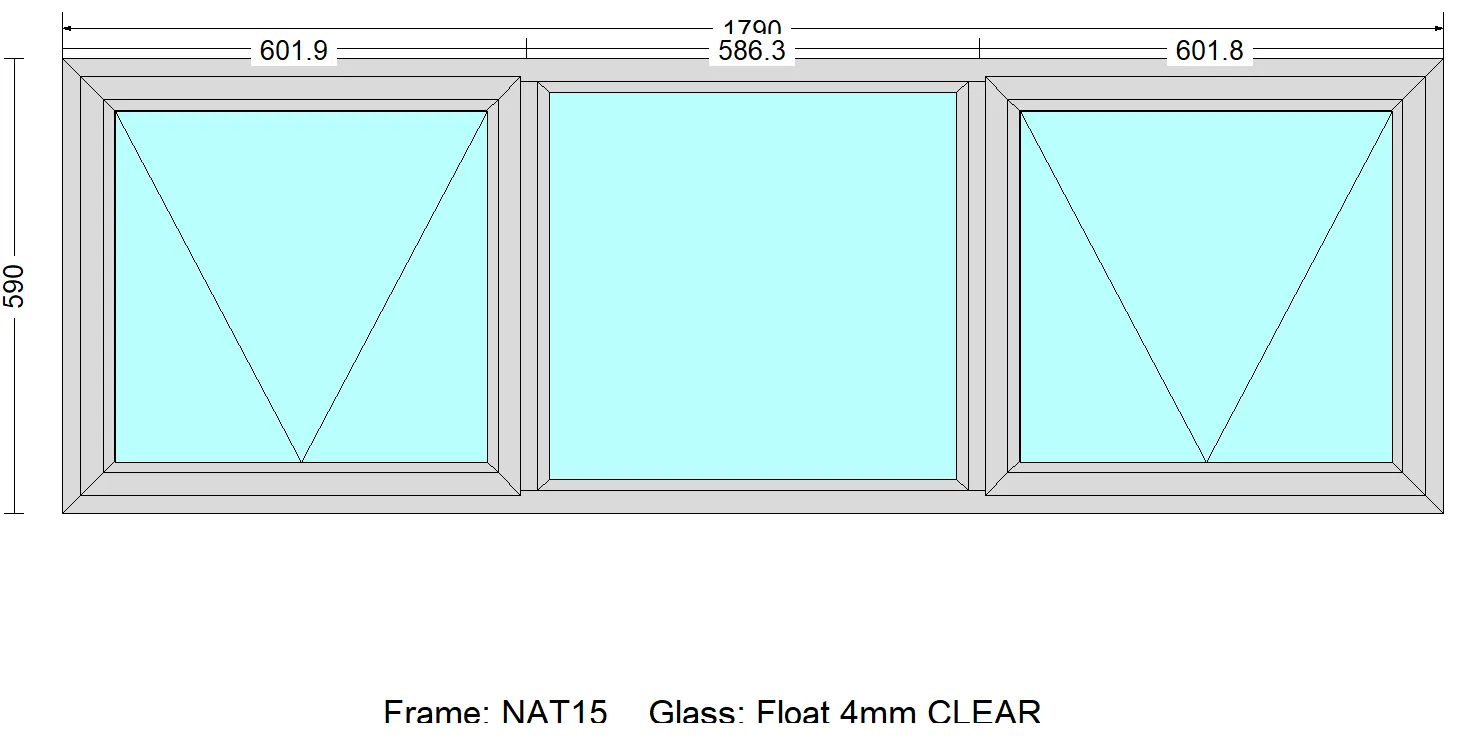 PTT186 - Top Hung Window