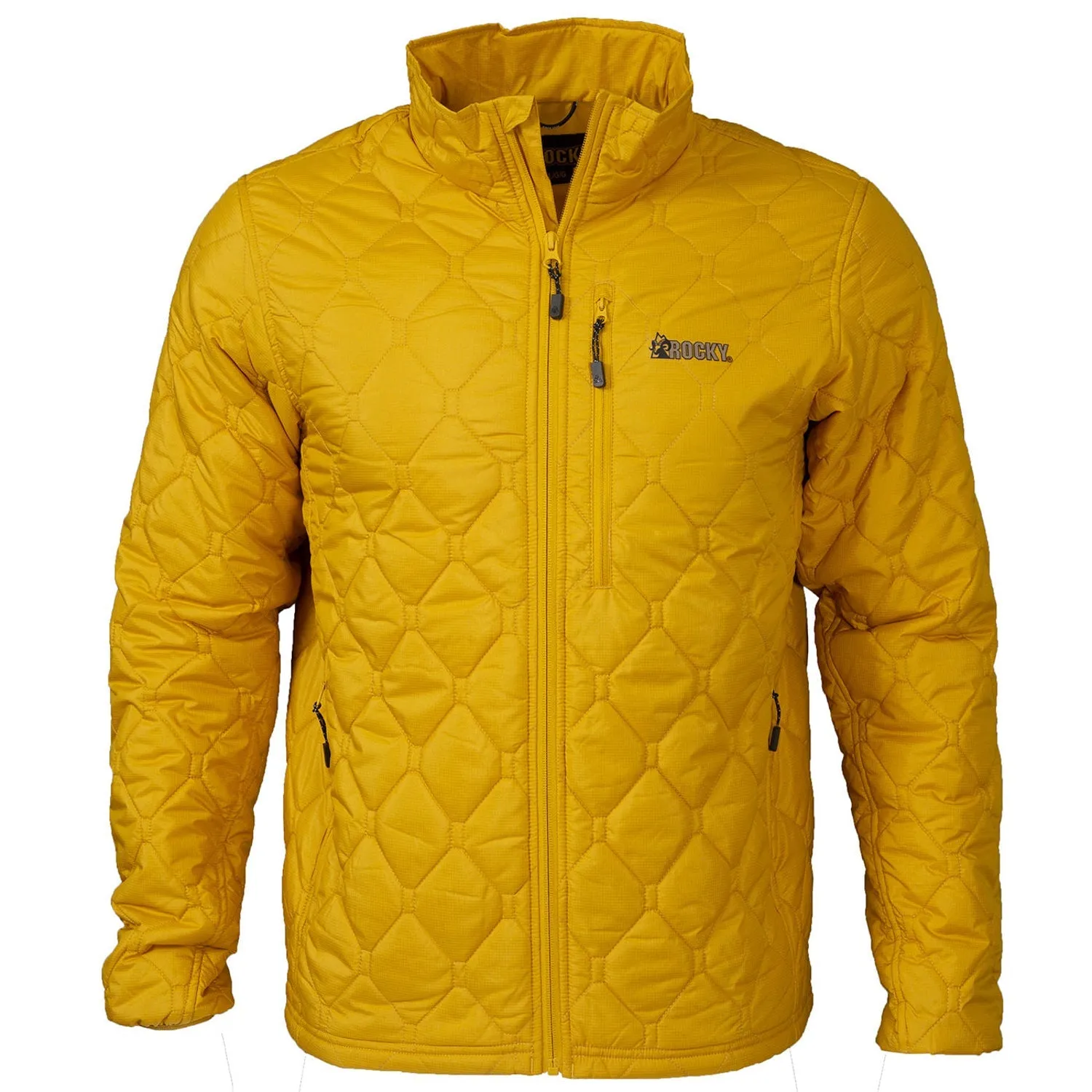 Rocky Mens Rugged Packable Harvest Gold Synthetic Softshell Jacket