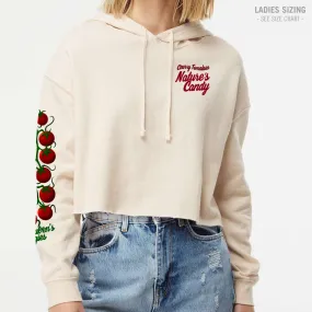 Ruben's Veggies Cherry Tomato Ladies Cropped Hoodie (RVT004-AFX64CRP)