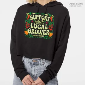 Ruben's Veggies Local Grower Ladies Cropped Hoodie (RVT006-AFX64CRP)