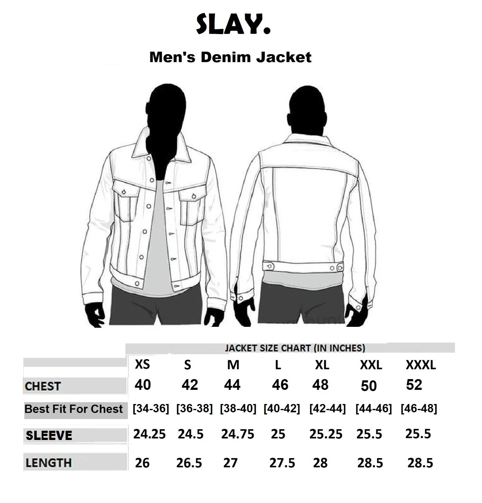 SLAY. Men's Denim Navy Blue Cotton Biker Denim Jacket