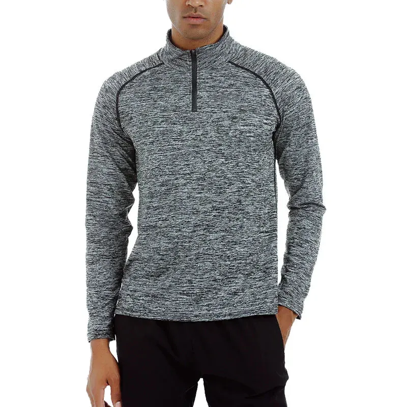 Slim Fit Men's Long Sleeve Quick Dry T-Shirt for Outdoor Jogging - T-shirt Gym Tops Sportswear