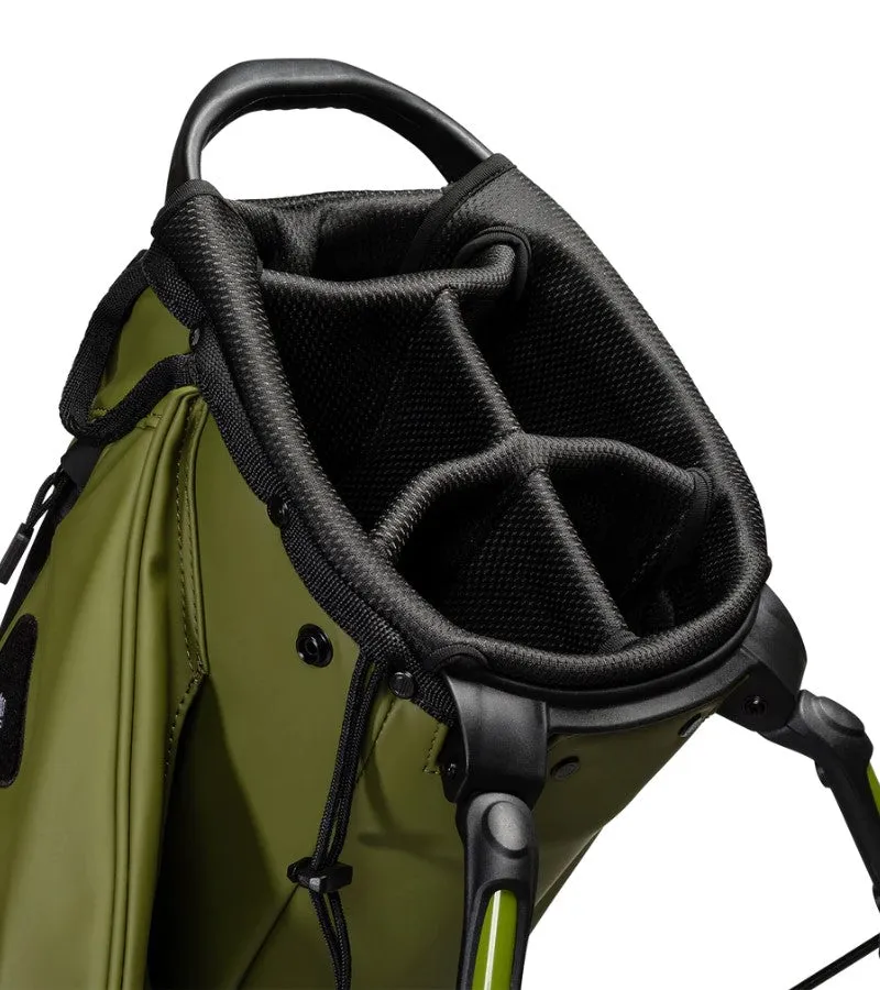 Sunday Golf Ryder Golf Stand Bag S-Class Olive Leather (Bag Height 35")