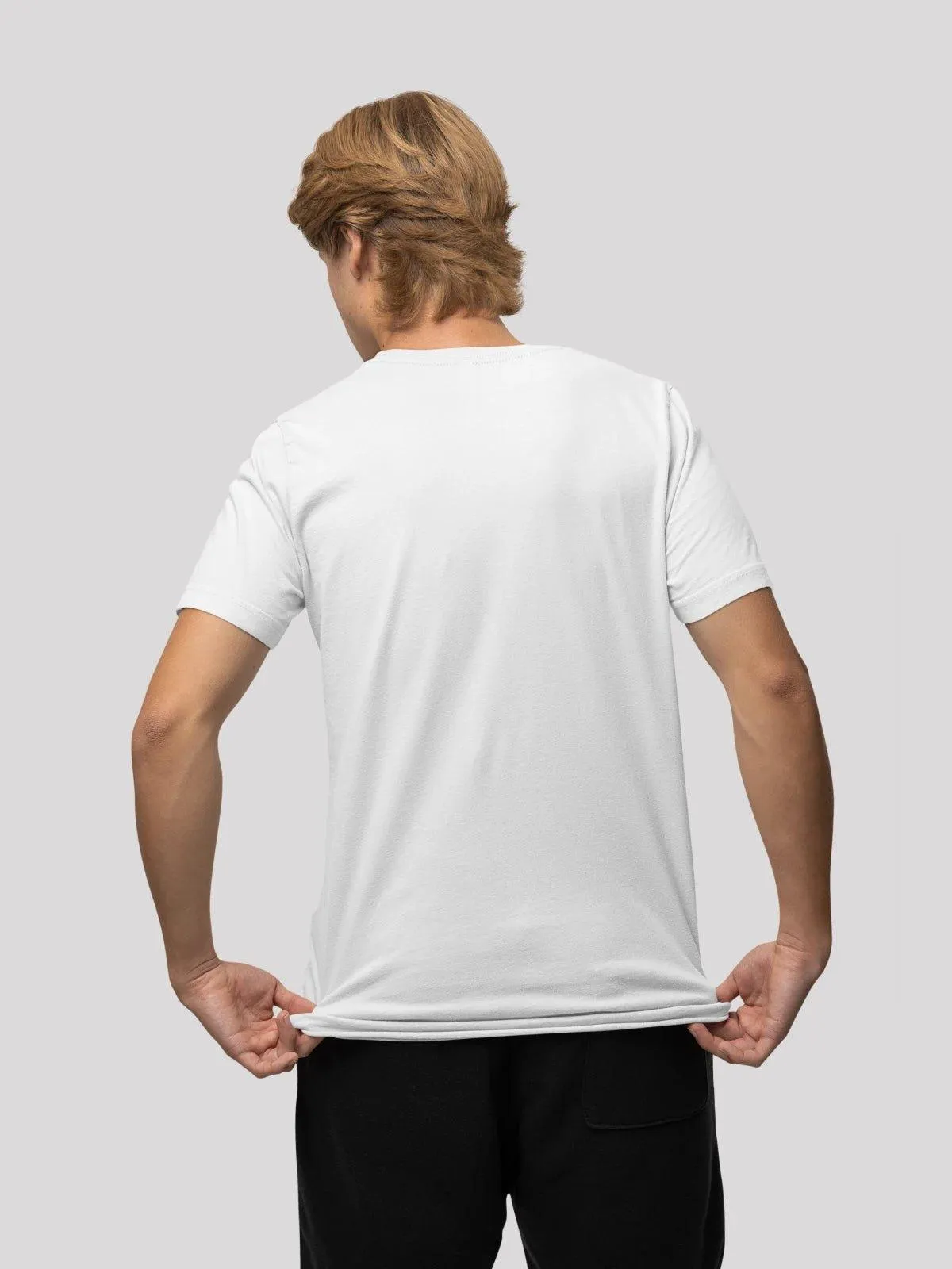 Sunny Side Up White T-Shirt for Men