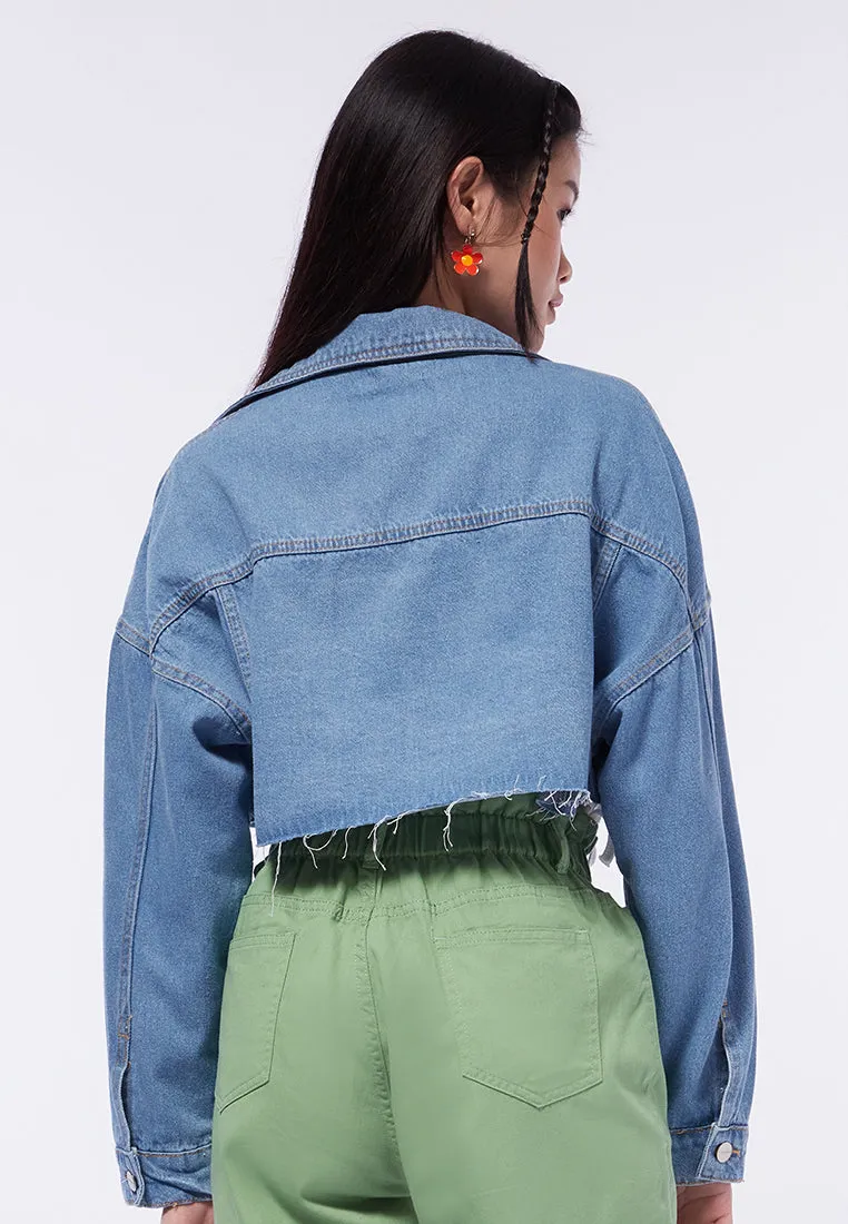 Super Cropped Denim Jacket