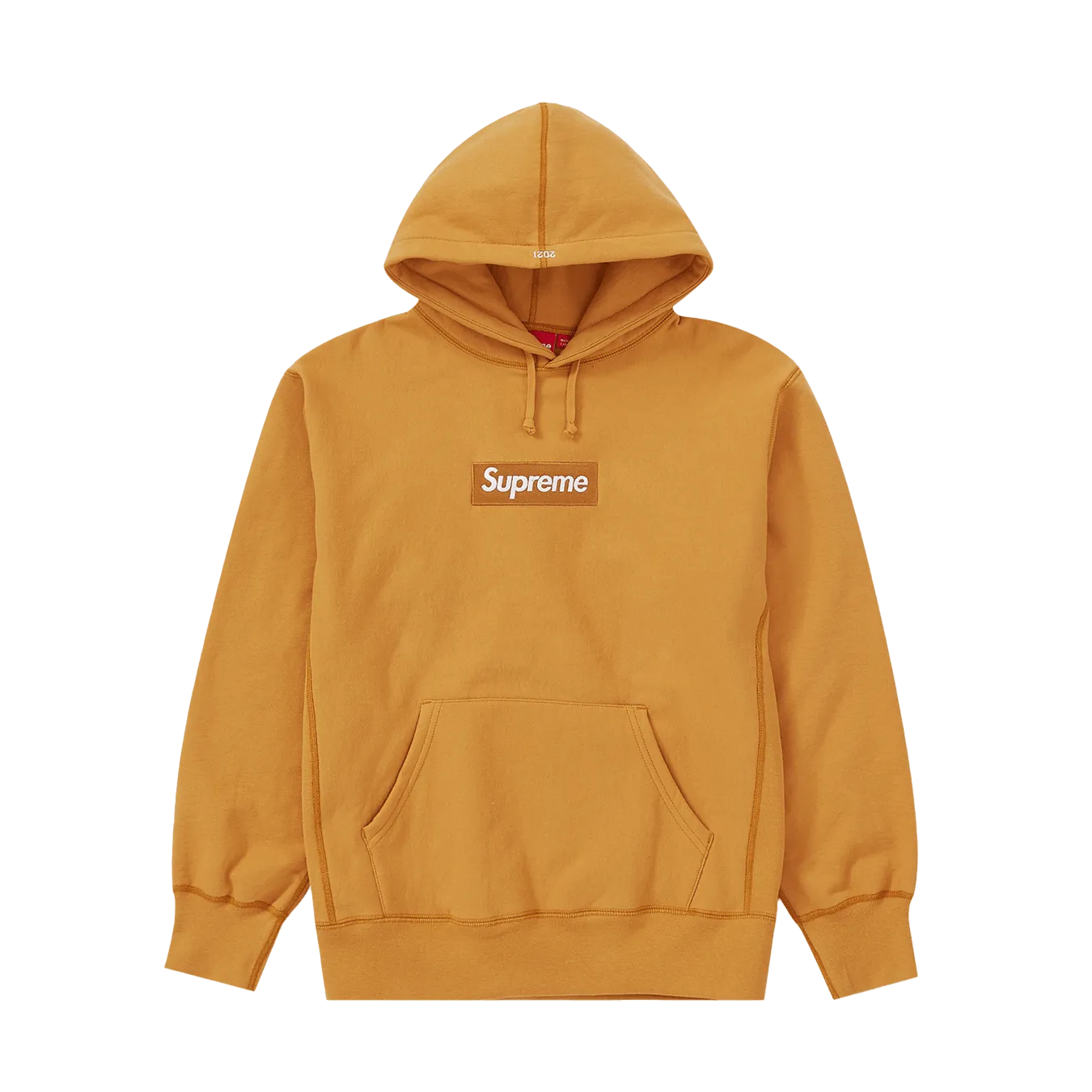 Supreme Box Logo Hooded Sweatshirt 'Light Mustard'